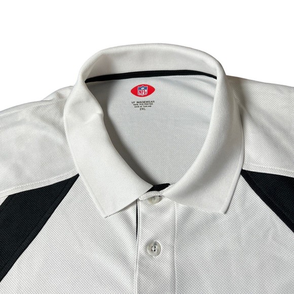 NFL VF Imagewear Carolina Panthers Football Sport Team White Polo Men’s Size 2XL - Picture 3 of 8